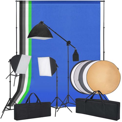 Oprema za Foto Studio sa Softbox Svjetlima, Pozadinama i Reflektorom slika 44