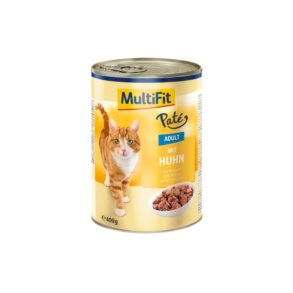 MultiFit Cat Adult piletina 400 g, pate konzerva slika 1