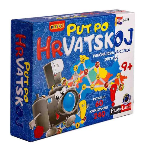 DRUŠTVENA EDUKATIVNA IGRA PLAYLAND PUT PO HRVATSKOJ L-128 HR slika 1