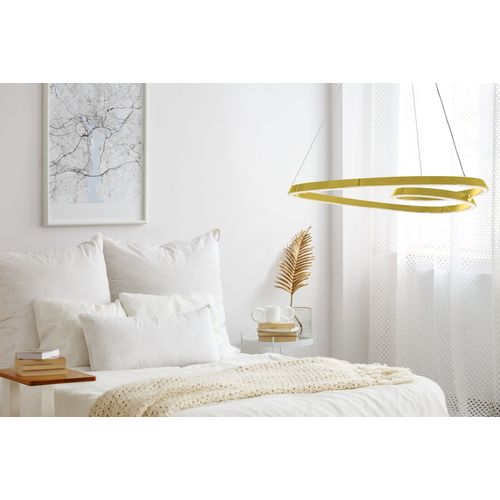 TOOLIGHT Stropna svjetiljka Hanging Loop LED APP797-cp zlatna + daljinski slika 10