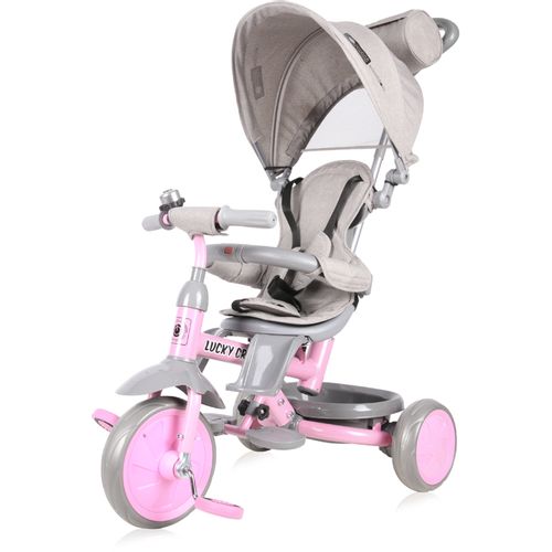 LORELLI LUCKY CREW Dječji Tricikl Grey/Pink (12 - 36 mj/20 kg) slika 2