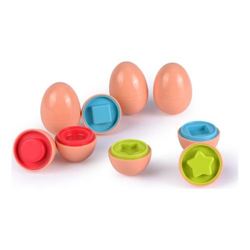 Infunbebe Igračka Za Bebe 6 Shape Sorter Eggs slika 1