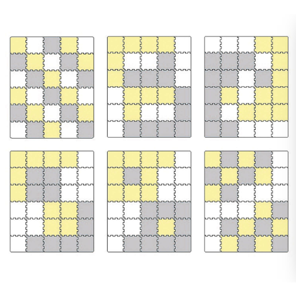 Kinderkraft Podloga za igru LUNO 150x180cm, Yellow slika 7
