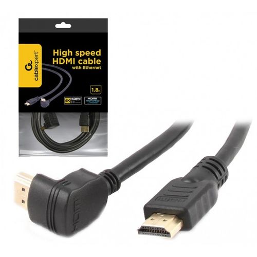 CC-HDMI490-6 Gembird HDMI kabl 4K UHD, Ethernet, konektor pod uglom 90 stepeni 1,8m A slika 4