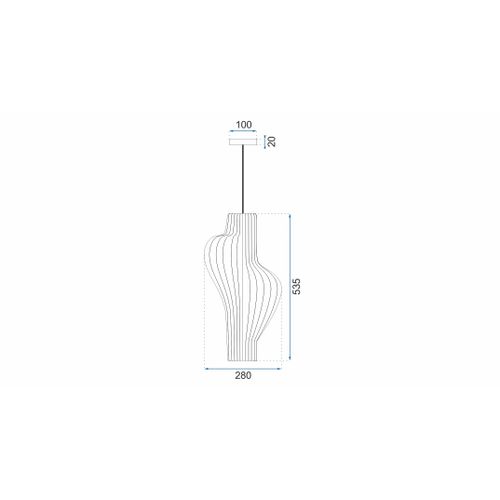 TOOLIGHT GEOMETRIJSKA STROPNA SVJETILJKA CRNA APP484-1CP slika 19