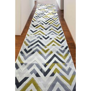 H776 - Cream  Multicolor Hall Carpet (80 x 250)