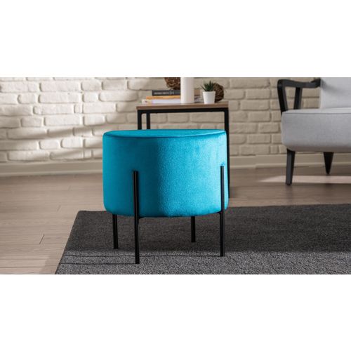 Atelier Del Sofa Tabure, Plava Crno, Flow - Blue slika 1