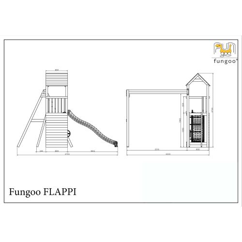 Fungoo Set Flappi - drveno dečije igralište slika 5