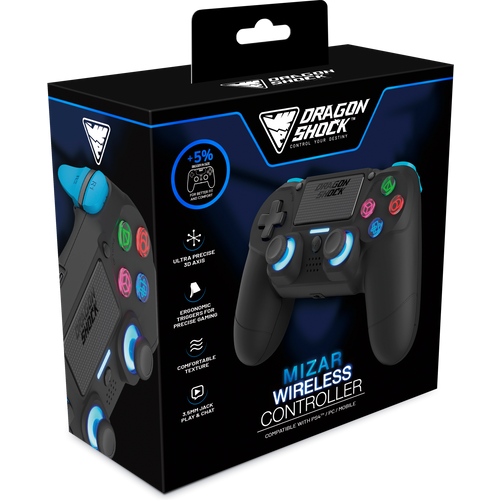 DRAGONSHOCK MIZAR WIRELESS CONTROLLER BLACK PS4, PC, MOBILE slika 4