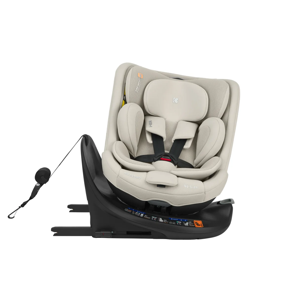 Kikka Boo Rotirajuća autosjedalica 40-150cm I-Van i-Size Isofix, Light Beige slika 8