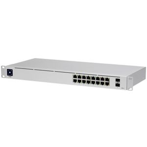 USW-16-PoE: 16 RJ45 Portova sa 2 SFP Porta