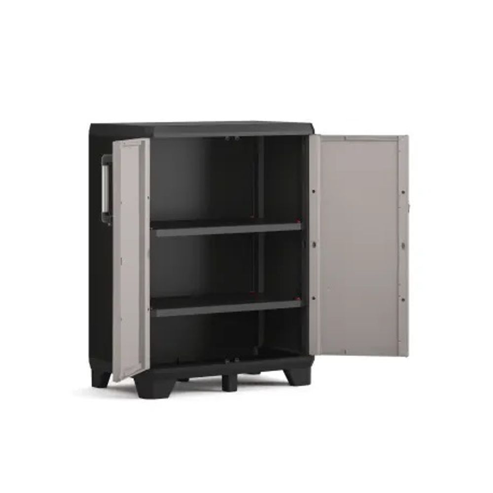 Keter Ormar 68x39x90 sivocrni niski PVC PRO slika 2
