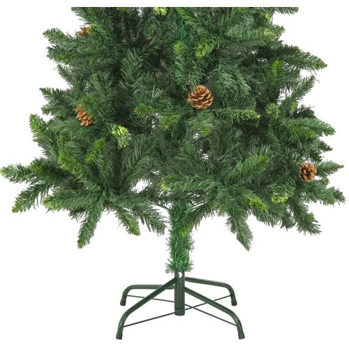 Umjetno božićno drvce sa šiškama zeleno 150 cm slika 7