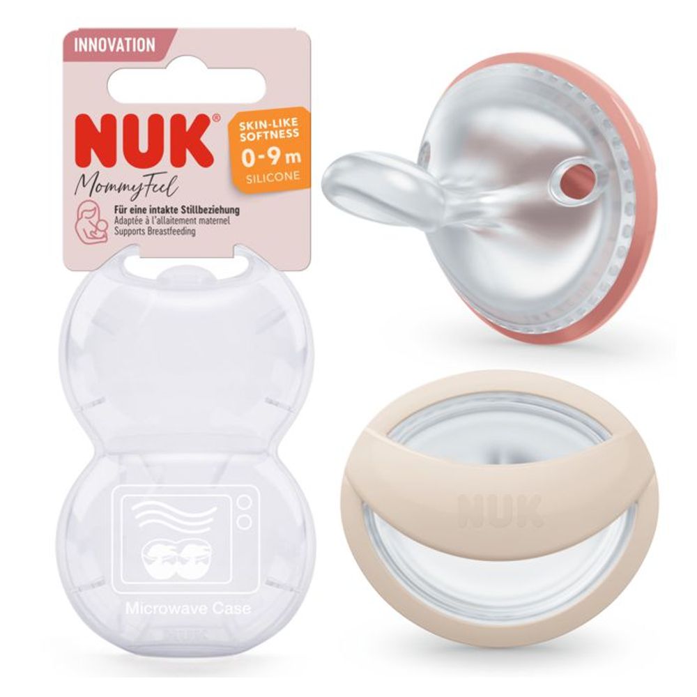 NUK Duda varalica MommyFeel 0-9mj 2kom, Breskva slika 1