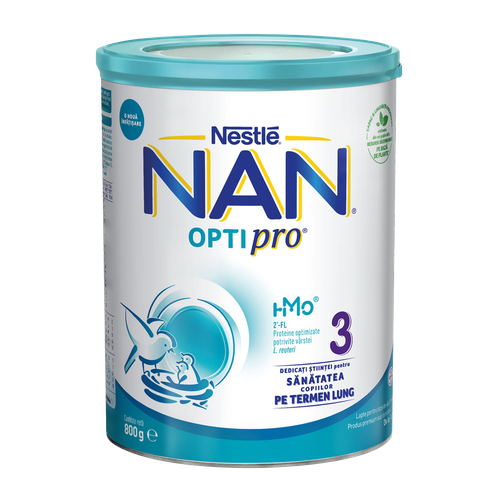 Nestlé NAN® OPTIPRO® 3, Prah za pripremu mliječnog napitka za malu djecu, limenka, 800g slika 1