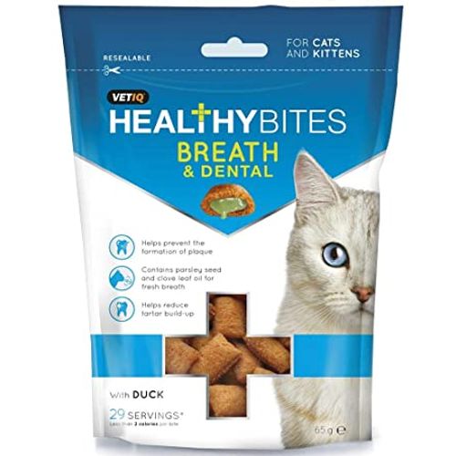 Mark+Chappell Healthy Bites Breath&Dental za mačke i mačiće 65 g slika 1