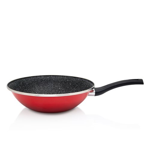 Metalac tava wok granit induction 28cm crvena slika 1