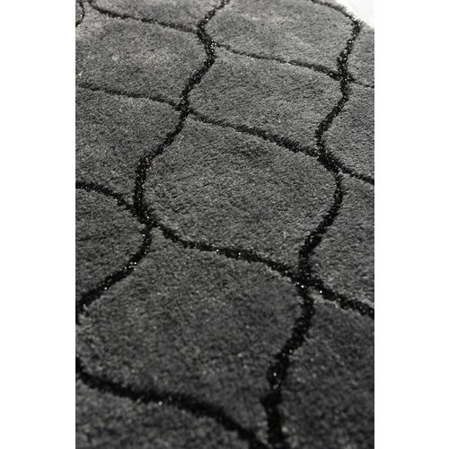 Infinity - Anthracite Anthracite Acrylic Bathmat Set (2 Pieces) slika 4