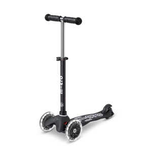 Micro Romobil Mini Deluxe ECO LED, Crni