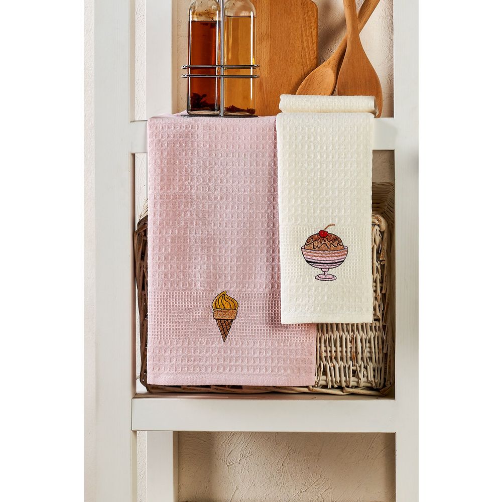 Ice Cream Multicolor Kitchen Towel Set (6 Pieces) slika 3