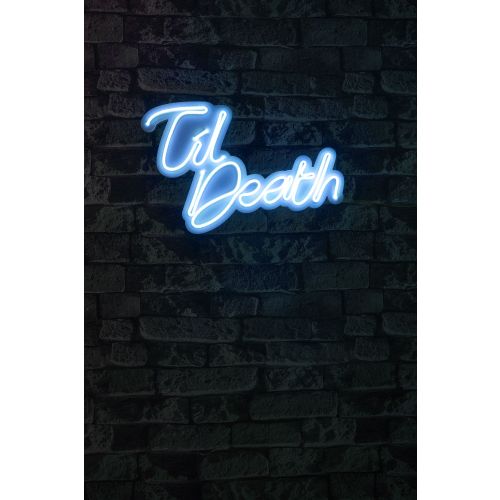 Wallity Ukrasna plastična LED rasvjeta, Til Death - Blue slika 2