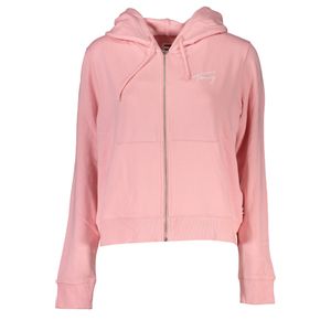 TOMMY HILFIGER WOMEN'S PINK ZIP SWEATSHIRT