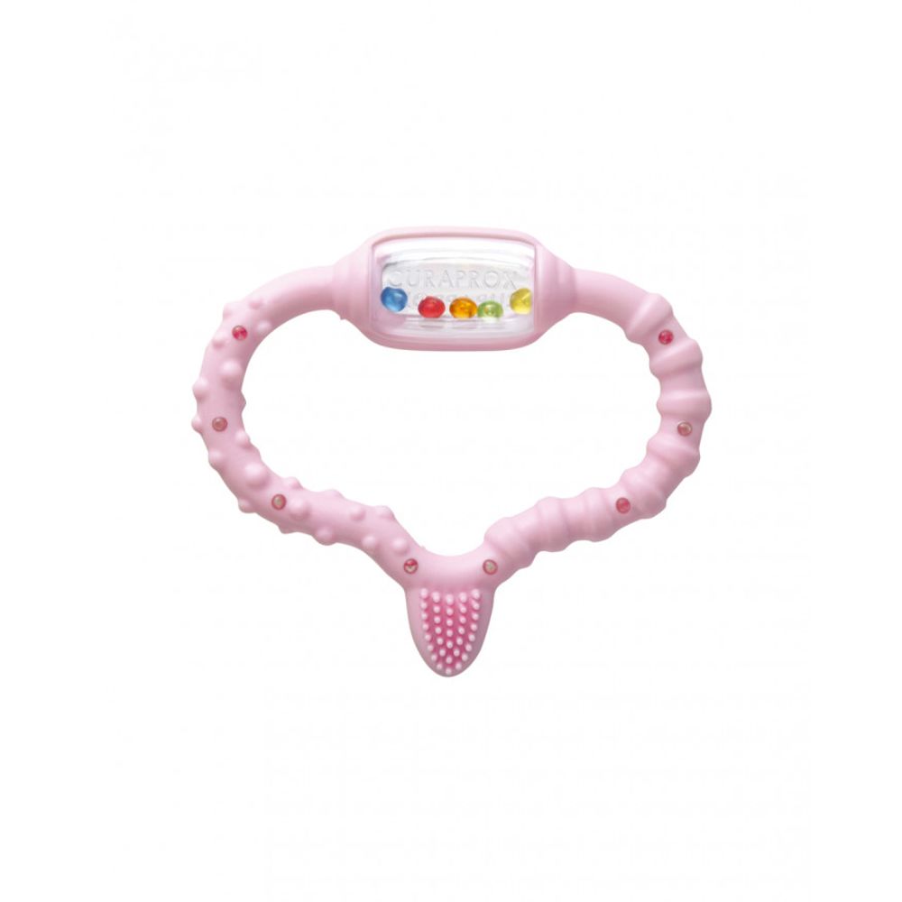 Curaprox Baby Zvečka 3U1, Roza slika 1