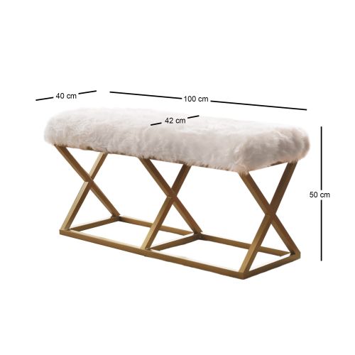 Capraz Pelush - Gold, White GoldWhite Bench slika 6