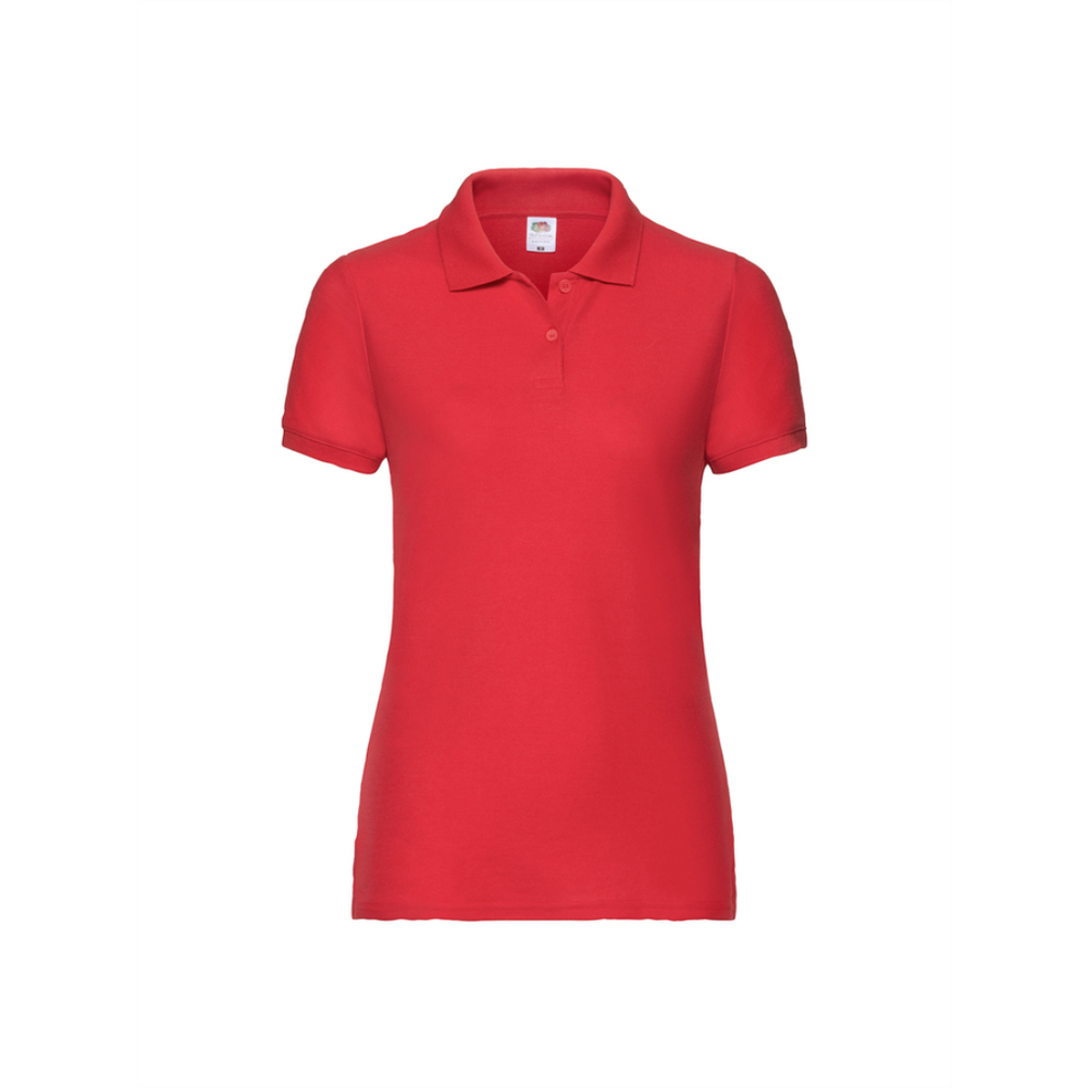 Fruit Of The Loom Polo Majica Kratkih Rukava Lady Fit 180g - Crvena S slika 1