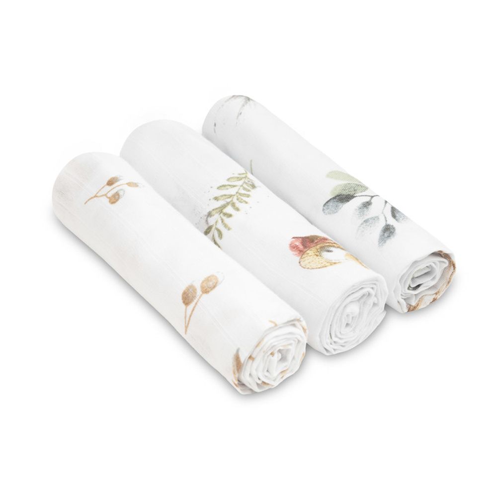 Muslin pelene 3 kom – bijela slika 1