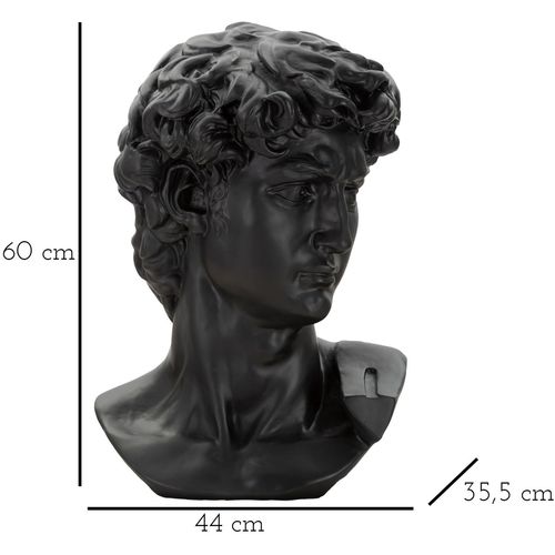 Mauro Ferretti Dekoracija Velika crna glava 44x35,5x60 cm slika 7