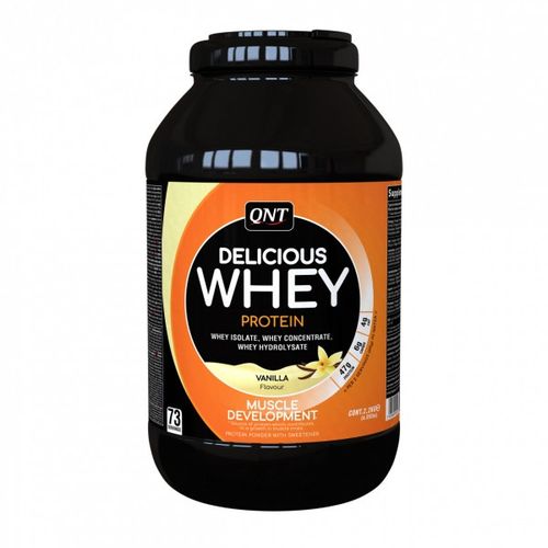 QNT Delicious Whey Protein, Vanila, 2,2 kg slika 1