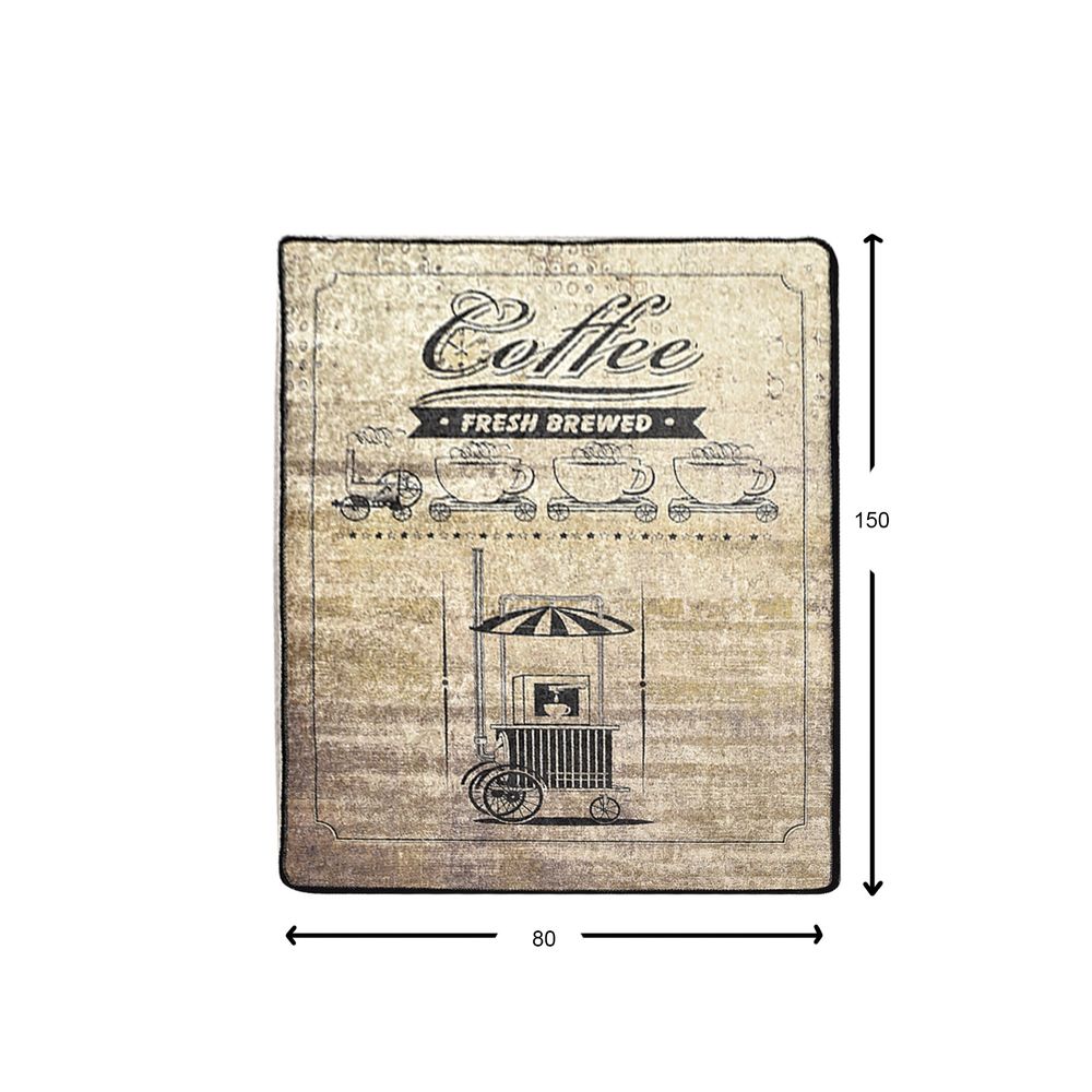 Višenamjenski Tepih za Dnevni Boravak Coffee Store (80 x 150 cm) slika 3