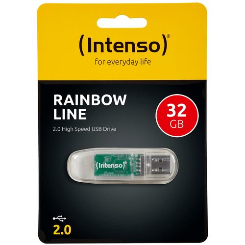 (Intenso) USB Flash drive 32GB Hi-Speed USB 2.0,Rainbow Line,TRANSP. - USB2.0-32GB/Rainbow slika 1