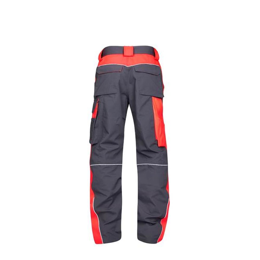 Ardon radne hlače klasične Neon H6404/60 (sivo-crvene) slika 4