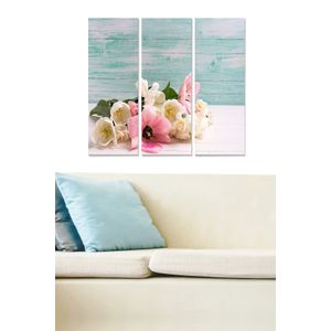 Dekorativna MDF Slika u Više Boja MDF1025149 (Set od 3 Komada)