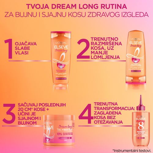 L'Oréal Paris Elseve Dream Long XXL Fiber maska za kosu 400ML slika 6