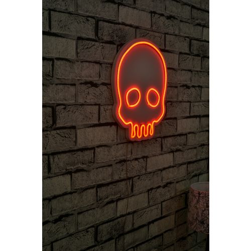 Wallity Ukrasna plastična LED rasvjeta, Skull - Red slika 1