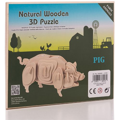 Drvene 3D Puzzle Domaće Životinje Junior Knows slika 7