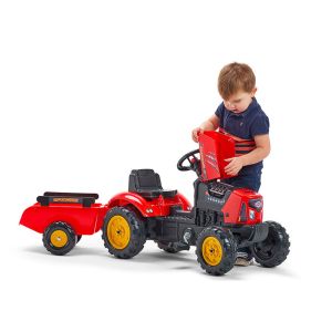 Falk traktor s prikolicom Supercharger red