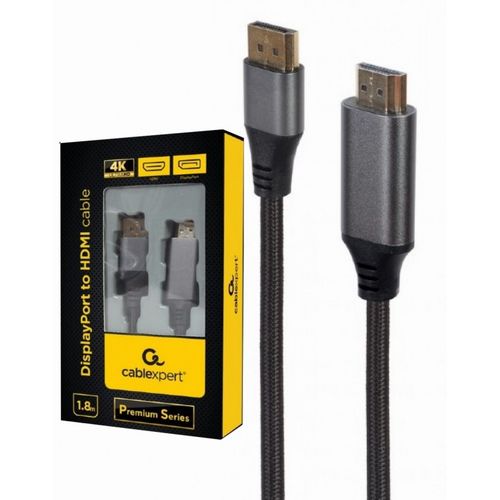 CC-DP-HDMI-4K-6 Gembird DisplayPort na HDMI interface kabl,4K at 60 Hz, Premium Series 1.8m slika 3