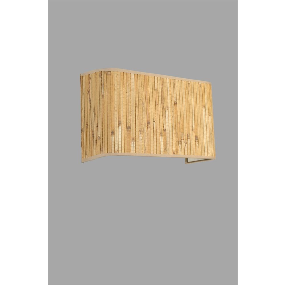 Bambu 07 Abajurlu Dikdörtgen Aplik Oak Zidna Lampa slika 4
