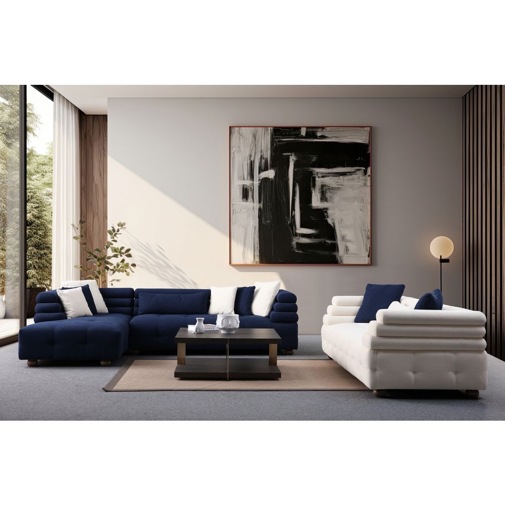 Boston Left - Noćna Plava Ugaona Sofa slika 1