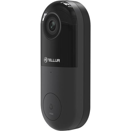 Tellur Smart WiFi video doorbell, 1080p, PIR, WIRED, crna slika 16