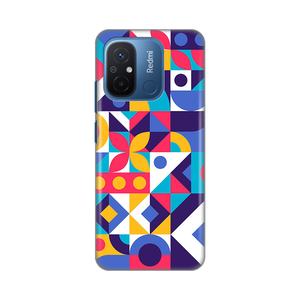 Torbica Silikonska Print Skin za Xiaomi Redmi 12C Colorful Mosaic