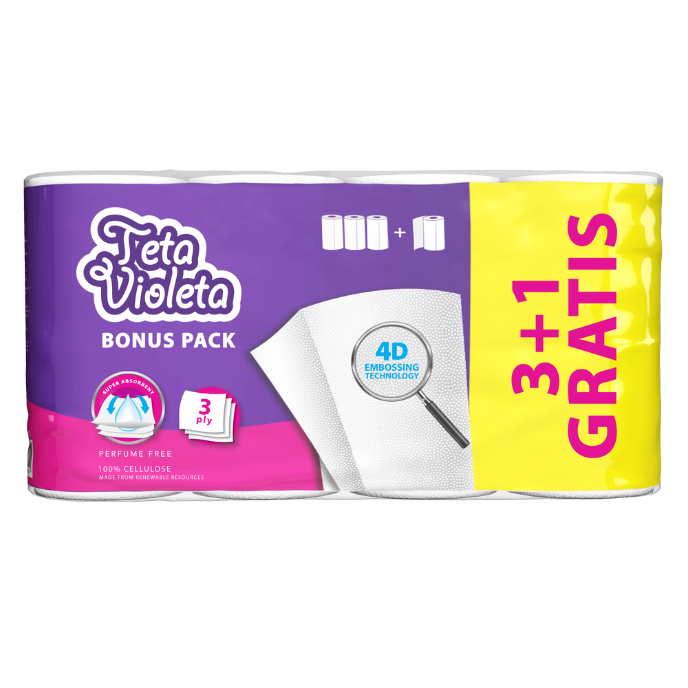 Violeta Kuhinjski ubrusi 3+1 Gratis Teta Violeta 3sl  slika 1