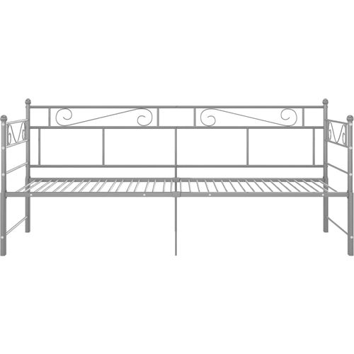 Okvir za krevet na razvlačenje sivi metalni 90 x 200 cm slika 7