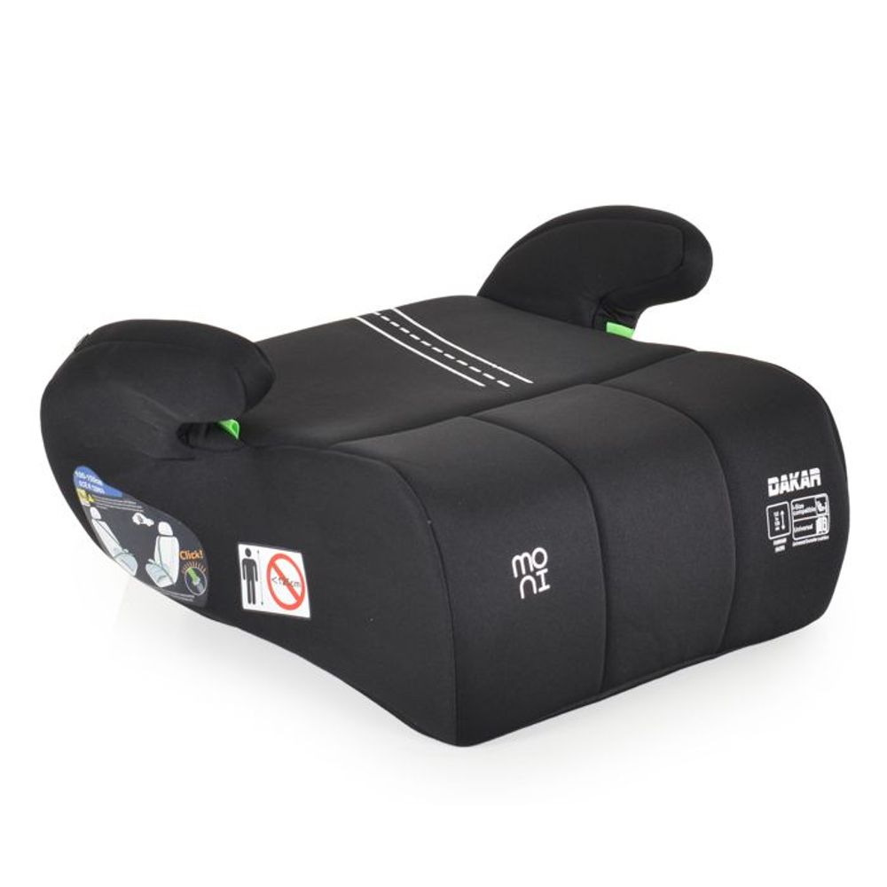 Moni Autosjedalica sa plišanom igračkom Dakar 125-150cm, Black slika 2
