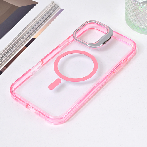 Torbica Magsafe transparent za iPhone 16 Plus 6.7 pink slika 1