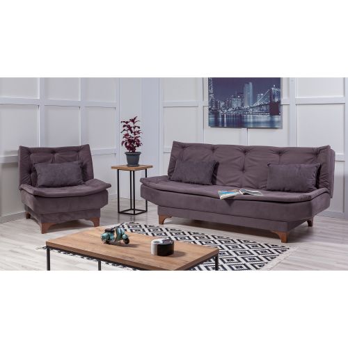 Kelebek TKM1-1501 Antracit Sofa-Bed Set slika 1